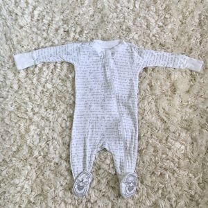 Burt’s Bees Organic Zipper Pajamas 0-3 Months